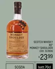 Scotch - Whisky 40° Monkey Shoulder Cod. 313906 Scotch - Whisky 40° Monkey Shoulder Cod. 313906