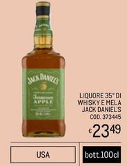 Apple - Liquore 35° Di Whisky E Mela Jack Daniel's Apple - Liquore 35° Di Whisky E Mela Jack Daniel's