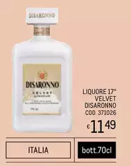 Disaronno - Liquore 17° Velvet Disaronno - Liquore 17° Velvet
