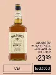 Jack Daniels - Liquore 35° Whisky E Miele Jack Daniels - Liquore 35° Whisky E Miele