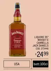 Jack Daniels - Liquore 35° Whisky E Cannella Jack Daniel's Jack Daniels - Liquore 35° Whisky E Cannella Jack Daniel's