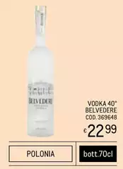 Belvedere - Vodka 40°  Cod. 369648