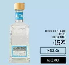 Tequila 38° Plata Altos
