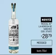 Mezcal 42° La Herecia De Sanchez