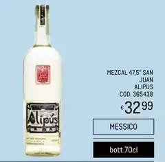 Mezzal 47,5° San Juan Alipus
