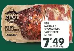 Amadori - Ribs Paprika E Rosmarino/ Sale E Pepe