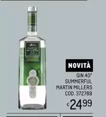 Gin 40° Summerful Martin Millers Cod. 372788