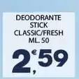 Deodorante Classic/fresh