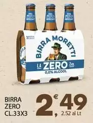 Moretti - Birra Zero