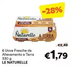 Le Naturelle - 6 Uova Fresche Da Allevamento A Terra