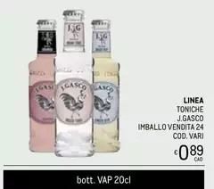 Lines - Toniche J.Gasco Imballo Vendita 24 Cod.