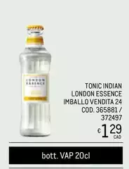 Essence - Tonic Indian London  Imballo Vendita 24 Cod. 365881/ 372497