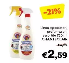 Chanteclair - Linea Sgrassatori, Profumazioni Chanteclair - Linea Sgrassatori, Profumazioni