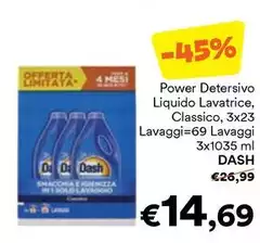 Dash - Power Detersivo Liquido Lavatrice Dash - Power Detersivo Liquido Lavatrice