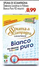 Spuma di Sciampagna - Detersivo Lavatrice In Polvere Bianco Puro 9 Misurini