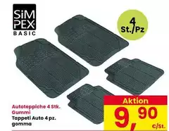 Tappet Auto 4 Pz. Gomma