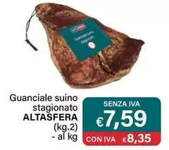 Altasfera - Guanciale Suino Stagionato Altasfera - Guanciale Suino Stagionato
