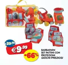 Giochi preziosi - Barbapapa' Set Pattini Con Protezioni