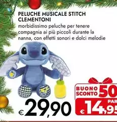 Clementoni - Peluche Musicale Stitch Clementoni - Peluche Musicale Stitch