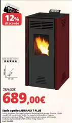 Stufa a pellet 7 plus