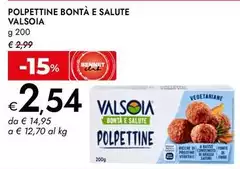 Valsoia - Polpettine Bontà E Salute Valsoia - Polpettine Bontà E Salute