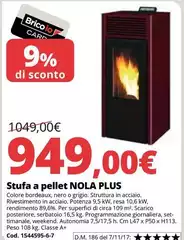 Stufa A Pellet Nola Plus
