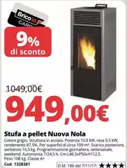 Stufa A Pellet Nuova Nola