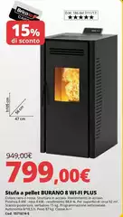 Brico Io - Stufa a pellet 8 Wi-Fi PLUS