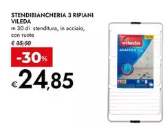 Vileda - Stendibiancheria 3 Ripiani