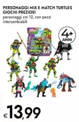 Giochi preziosi - Personaggi Mix E Match Turtles