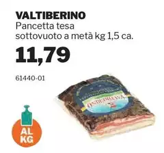 Valtiberino - Pancetta Tesa Sottovuoto A Metà Valtiberino - Pancetta Tesa Sottovuoto A Metà
