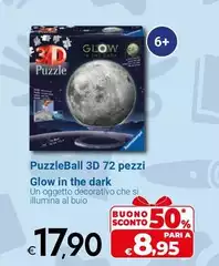 PuzzleBall 3D 72 Pezzi Glow In The Dark