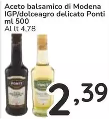 Ponti - Aceto Balsamico Di Modena IGP/Dolceagro Delicato