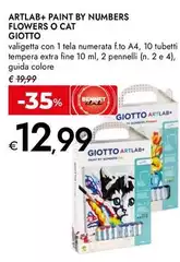 Giotto - Artlab+ Paint By Numbers Flowers O Cat Giotto - Artlab+ Paint By Numbers Flowers O Cat