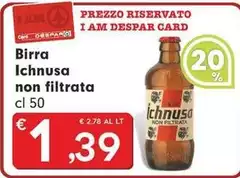 Ichnusa - Birra Non Filtrata