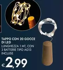 Tappo Con 20 Gocce Di Led Tappo Con 20 Gocce Di Led