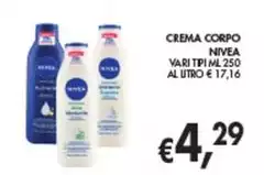 Nivea - Crema Corpo Nivea - Crema Corpo
