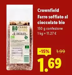 Crownfield - Farro Soffiato Al Cioccolato Bio Crownfield - Farro Soffiato Al Cioccolato Bio