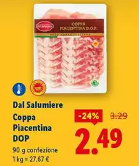 Dal Salumiere - Coppa Piacentina DOP Dal Salumiere - Coppa Piacentina DOP