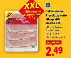 Dal Salumiere - Prosciutto Cotto Alta Qualità Arrosto Xxl Dal Salumiere - Prosciutto Cotto Alta Qualità Arrosto Xxl