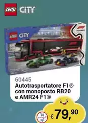 Lego - Autotrasportatore F1 Con Monoposto RB20 E AMR24 F1