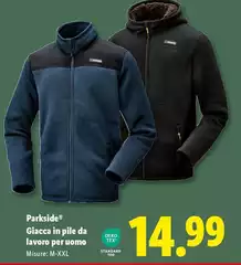 Parkside - Giacca In Pile Da Lavoro Per Uomo Parkside - Giacca In Pile Da Lavoro Per Uomo