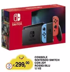 Nintendo - Console Switch Con Joy Rosso/Blu 1.1 V2 Nintendo - Console Switch Con Joy Rosso/Blu 1.1 V2