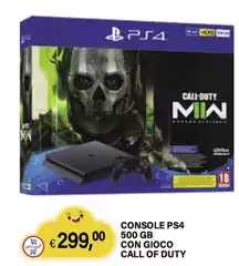 Sony - Console Ps4 500 Gb Con Gioco Call Of Duty Sony - Console Ps4 500 Gb Con Gioco Call Of Duty
