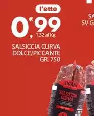 Salsiccia Curva Dolce/Piccante
