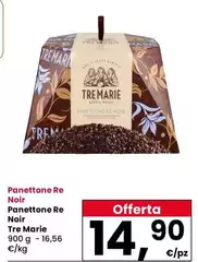 Tre Marie - Panettone Re Noir Tre Marie - Panettone Re Noir
