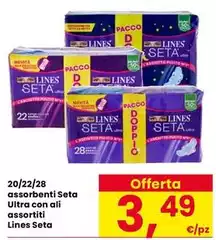 Lines - Assorbenti Seta Ultra Con Ali Assortiti Seta