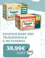 Pampers - Esapack Baby Dry Tradizionale E Mutandina
