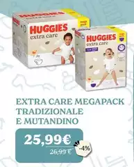Huggies - Extra Care Megapack Tradizionale E Mutandino