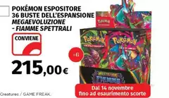 Pokémon - Espositore 36 Buste Dell'espansione Megaevoluzione / Fiamma Spettrali Pokémon - Espositore 36 Buste Dell'espansione Megaevoluzione / Fiamma Spettrali